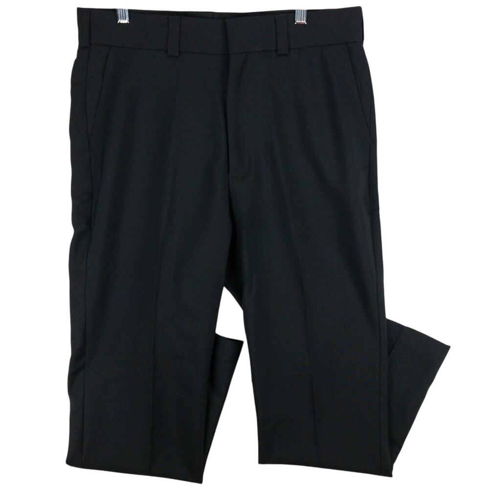 Edwards Woven Textured Workwear Pants Men's 36x32 Black Creased Polyester NWT